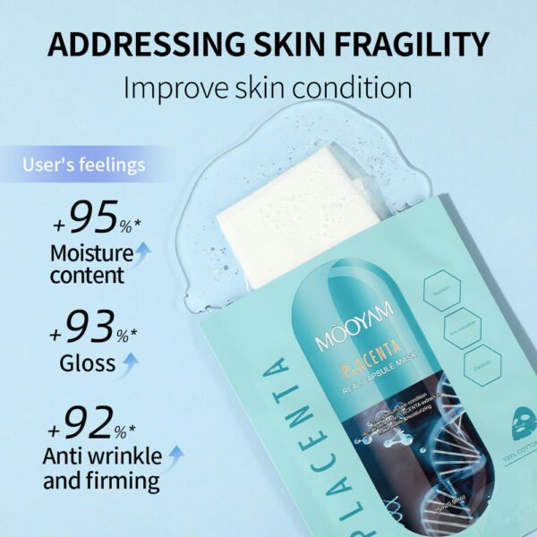 MOOYAM Collagen Mask Snail Pearl Mask Hydrating and Moisturizing Sheep Placenta Hyaluronic Acid Caviar Mask Manufacturer Wholesale Private Label OEM - Image 5