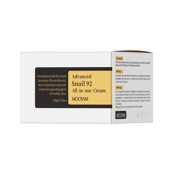 MOOYAM Advanced Snail 92 All in one Cream Hydrating Moisturizing Snail Cream Factory Wholesale Private Label OEM - Image 6