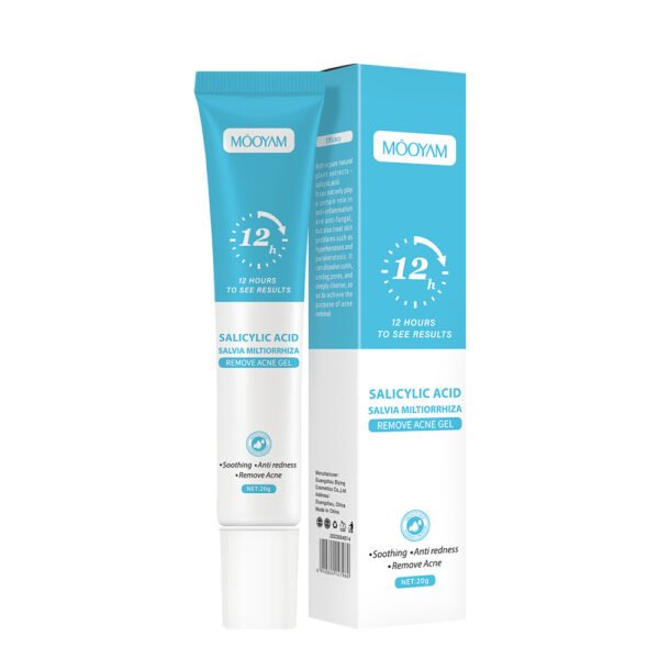 MOOYAM Salicylic Acid Anti-Acne Cream Lightens Acne Scars, Removes Blackheads, Closes Pores, Shrinks Pores, Plant Essence Anti-Acne Gel Manufacturer Wholesale Private Label OEM - Image 6