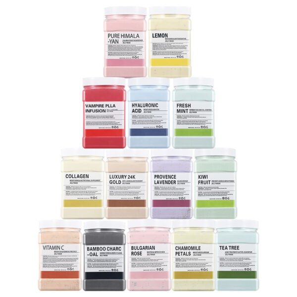 MOOYAM Beauty Salon Soft Mask Powder Jar Moisturizing Mint Chamomile Rose Petal Soft Mask Crystal Jelly Mask Factory Wholesale Private Label OEM