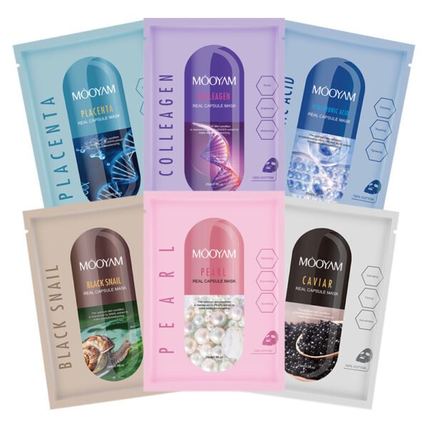 MOOYAM Collagen Mask Snail Pearl Mask Hydrating and Moisturizing Sheep Placenta Hyaluronic Acid Caviar Mask Manufacturer Wholesale Private Label OEM