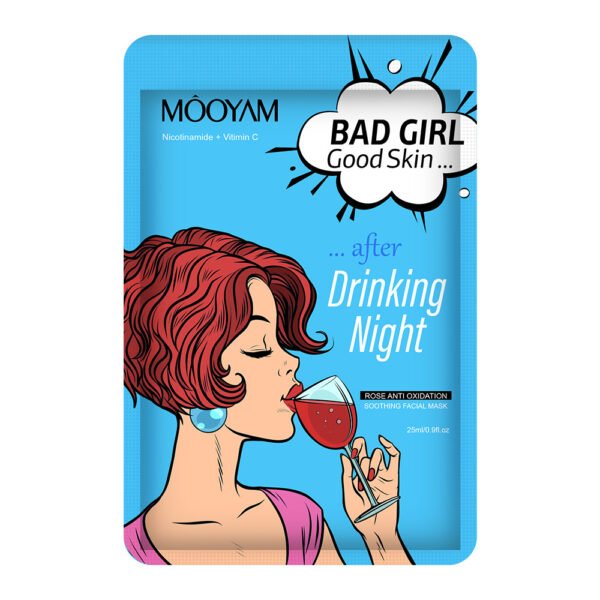 MOOYAM Niacinamide Mask Hydrating Hyaluronic Acid Mask BAD GIRL Series Red Ginseng Honey Bamboo Charcoal Mask Manufacturer Wholesale Private Label OEM - Image 8