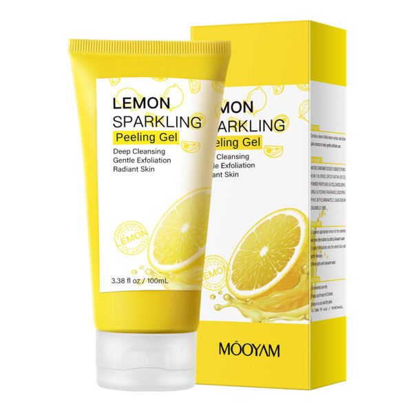 MOOYAM Lemon Exfoliating Gel Face Deep Cleansing Gel Gentle Exfoliating Scrub Facial Mud Scrub Factory Wholesale OEM Private Label - Image 2