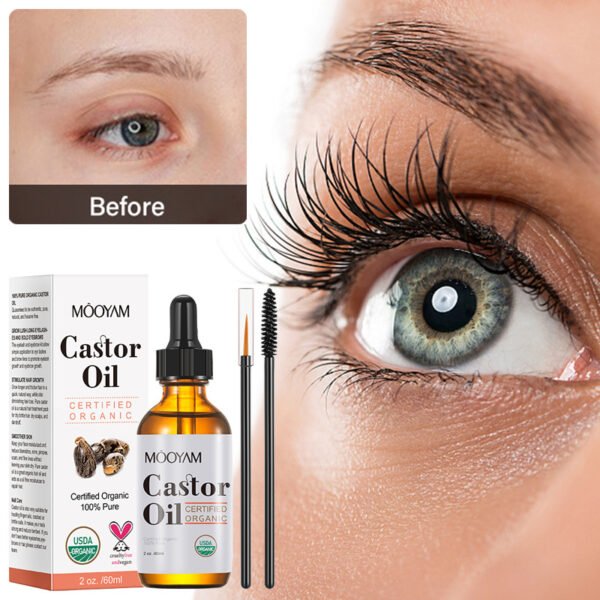 MOOYAM Castor Oil Skin Care Massage Base Oil Hair Eyebrow Eyelash Care Organic Castor Oil Factory Wholesale OEM Private Label