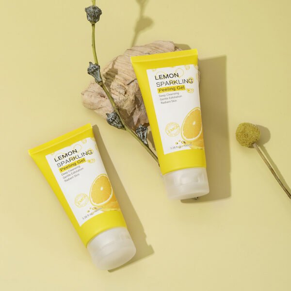 MOOYAM Lemon Exfoliating Gel Face Deep Cleansing Gel Gentle Exfoliating Scrub Facial Mud Scrub Factory Wholesale OEM Private Label - Image 5