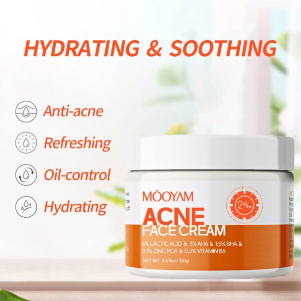 MOOYAM Anti-acne Cream Acne Remover Lightens Acne Scars Closed Comedones Repair Anti-acne Cream Manufacturer Wholesale OEM Private Label - Image 5